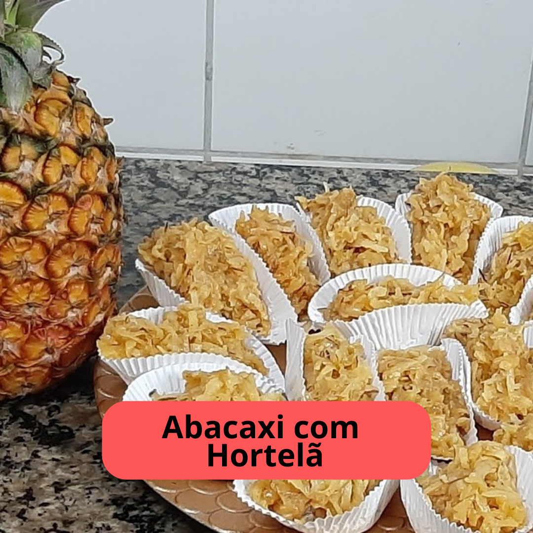 Abacaxi com hortelã